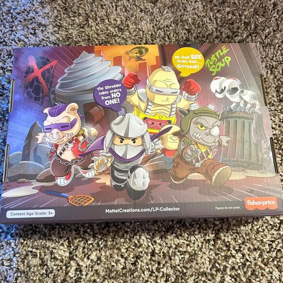 Fisher-Price Little People Teenage Mutant Ninja Turtle Collectors Set (NWT) - Picture 3 of 3